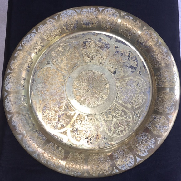 Other - Vintage Antique Brass  Wall Hanging Plate
